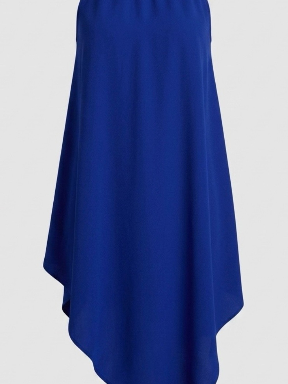 Charming Charlie Cobalt Blue High-Low Slip Dress